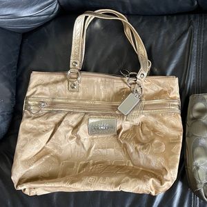 Gold Coach Bag